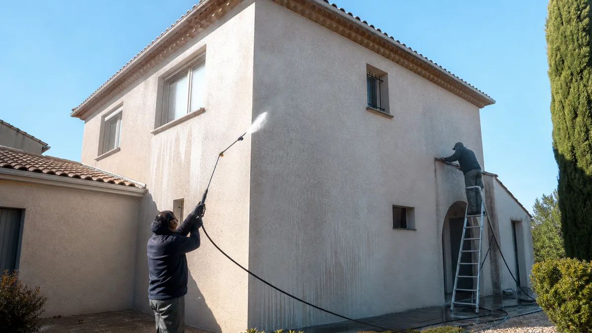 Nettoyage professionnel de façade à Montpellier